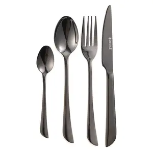 LAGUIOLE CUISSON - Ménagère 24 pièces - Théa noir pas cher