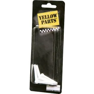 Yellow Parts EZ1410W - Chevilles par 6 Plastique Blanc pas cher