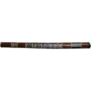 TANGA DIDGERIDOO DIDGERIDOO BAMBOU MOTIF CERCLE PAIN pas cher