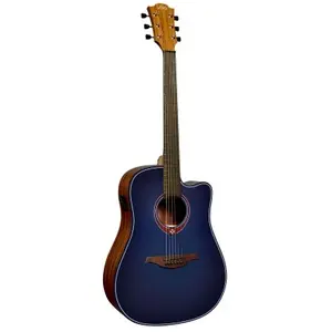 LAG Guitars Tramontane Special Edition Dreadnought T-BLUE-DCE elektrisch-akoestische westerngitaar pas cher