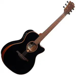 LAG Guitars Special Edition Tramontane 118 T118ABCE Black elektrisch-a... pas cher