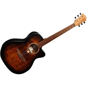LAG Guitars Tramontane 70 T70ACE Black & Brown elektrisch-akoestische ... pas cher