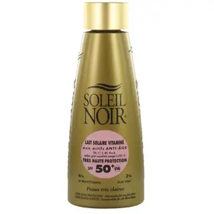 Soleil Noir Zeer Hoge Bescherming Gevitaminiseerde Zonnemelk SPF50+ 15... pas cher