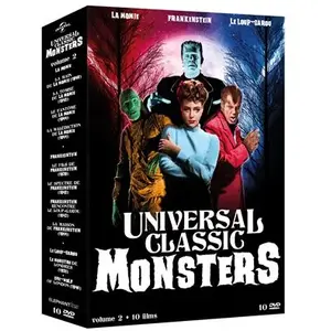 Eléphant Coffret Universal Classic Monsters Volume 2 : Frankenstein, Le Loup-Garou et La Momie DVD pas cher