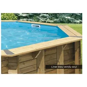 UBBINK Liner bleu Lagon 6.10 x 4.00 x h1.30m pas cher