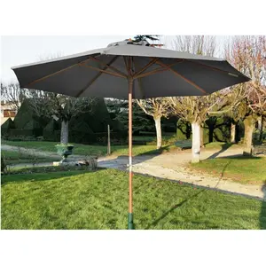 Parasol - RENDEZ VOUS DECO - 300 cm - Toile polyester - Mât droit - Manuel pas cher