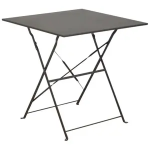 PROLOISIRS Guéridon carré en acier 70 cm Cuba pas cher