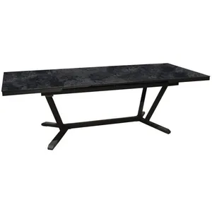 Progarden Table de jardin - Rectangulaire - Extensible - Structure en aluminium - Jusqu'à 12 p. - VITA - Proloisirs pas cher