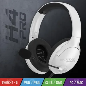 Casque Gaming - SPIRIT OF GAMER - PRO H4 ARTIC - Filaire - Stéréo 2.0 - Circum-aural