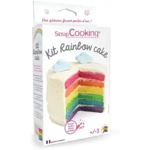 Kit Rainbow cake - ScrapcookingVendu parcdiscount