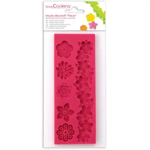 SCRAP COOKING Scrapcooking Moule Silicone Pâte à Sucre FleursVendu parbol