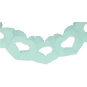 Scrapcooking Party Guirlande Coeur Vert D'eau 3 M pas cher