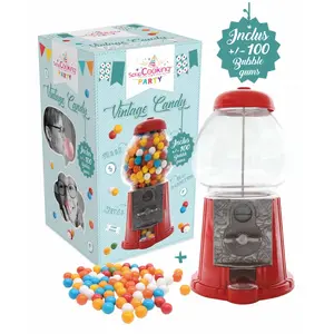Distributeur de bonbons Vintage Candy - Scrapcooking - 28cm - Blanc pas cher