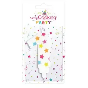 Bougie numéro 1 - Scrapcooking Party pas cher