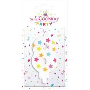 Bougie SCRAPCOOKING numero 8 pas cher