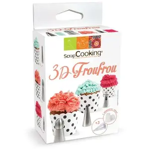 Scrapcooking - Spuitmondjes - Spuitzakken - 3D Froufrou - Decoratie Se... pas cher