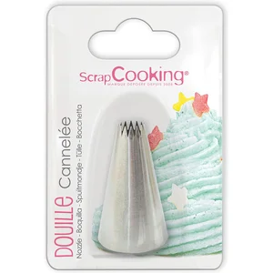 Scrapcooking Douille pâtisserie inox - cannelée pas cher