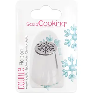 Douille à pâtisserie - SCRAPCOOKING - Flocon en inox - AsymétriqueVendu parmanomano