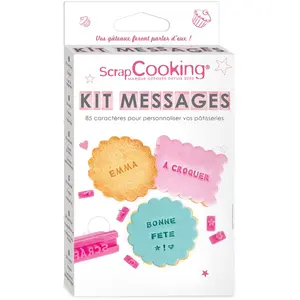 SCRAPCOOKING - Kit Messages pour biscuits pas cher