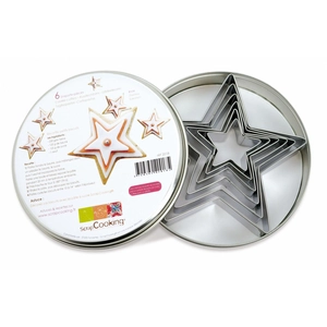 ScrapCooking Boite 6 decoupoirs inox Etoiles pas cher