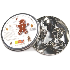 ScrapCooking SCRAP COOKING Boîte 3 découpoirs inox - Petit homme d'épices pas cher