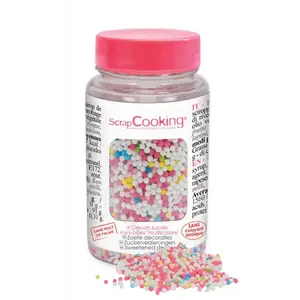 SCRAP COOKING Pot de décors sucrés minibilles "multicolores" 80g