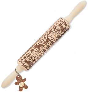 Rouleau à pâtisserie bonhomme en pain d'épice 39 cm - ScrapCookingVendu parfnac-be