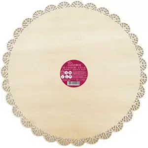 Support gâteau SCRAPCOOKING rond dentelle bois 29cmVendu parboulanger