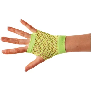 PARTYPRO - Korte groene visnet handschoenen voor volwassenen pas cher