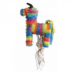 PartyPro Pinata Ane - PARTY PRO - Jaune - Pour Enfant - Multicolore pas cher