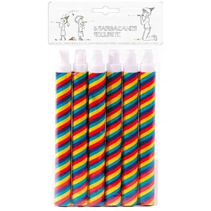 PARTY PRO 6 Sarbacanes Multicolores pas cher