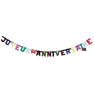 PARTY PRO Guirlande joyeux anniversaire Metal 2mVendu parcdiscount