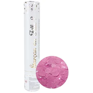 Party Pro 8788230P Canon à confettis ronds 28 cm Rose pas cher