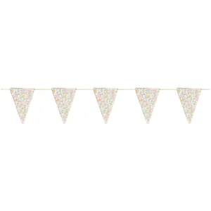 Guirlande de fanions shabby 3 m - Multicolore pas cher
