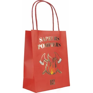 PARTYPRO - 4 Brandweer cadeauzakjes 20 cm pas cher