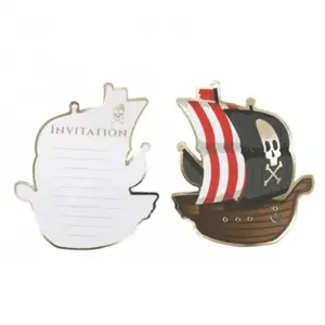PARTY PRO Cartes d invitation theme pirates pas cher