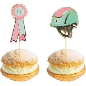 PARTYPRO - 10 Houten Cocktailprikkers Paardensport pas cher