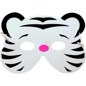 PARTYPRO - Witte tijger masker voor kinderen - Maskers > Half maskersVendu parbol