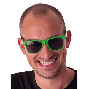 PARTYPRO - Fluo groene blues zonnebril voor volwassenen pas cher