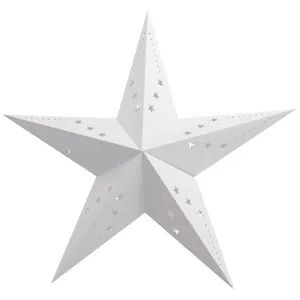PARTY PRO Suspension décorative - Lanterne étoile blanche 30 cm - Blanc - Décoration de fête - Bébé - Mixte - Enfant pas cher