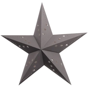 PARTY PRO Lanterne étoile grise en carton 30 cm - Gris pas cher