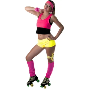 PARTYPRO - Fluo gele mini short voor vrouwen