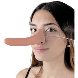 Faux nez de marionnette pour adulte - Taille unique - Vert - Pinocchio - Carnaval pas cher