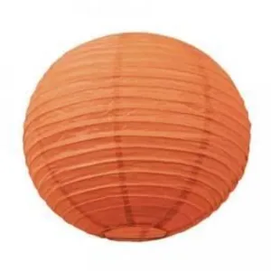 LANTERNE JAPONAISE ORANGE 35 CM 35 cm de diamètre Orange pas cher