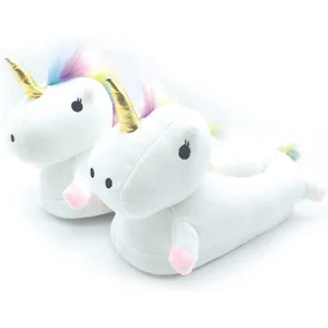 PARTYPRO Chaussons licornes adulte - Marque - Modèle - Blanc - Or - Bleu - Violet - Jaune pas cher
