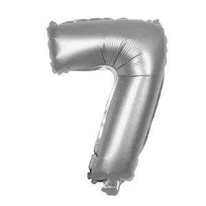 Ballon chiffre - Party Pro - 333777 - Mylar 36cm - Argent - Décoration... pas cher