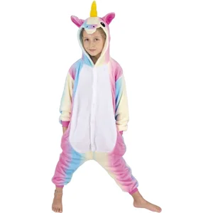 PARTYPRO - Kleurrijk regenboog eenhoorn pak voor kinderen - 110 (4-6 jaar)Vendu parbol
