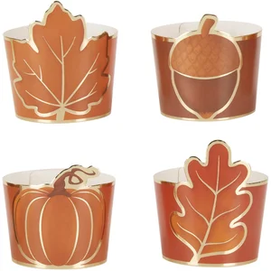 Party Pro 913FE2 Set de 8 Décorations pour gobelets Automne pas cher