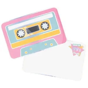 PARTYPRO - 8 cassette-uitnodigingen jaren 90 pas cher