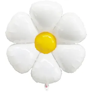 Ballon mylar - Party Pro - Marguerite - 95 cm - Décoration de fête - Non hélium pas cher